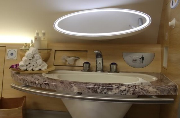 emirates First sky spa pointy end