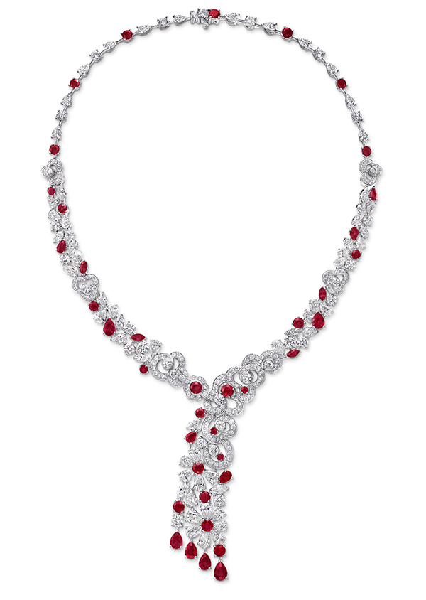 Graff Nuage Ruby and diamond necklace crown towers melbourne3