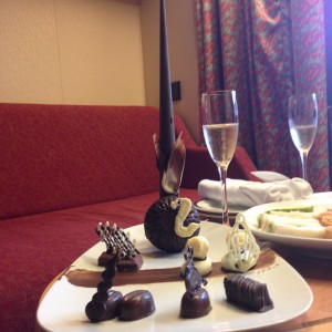 ms noordam holland america line suite chocolate art welcome nz cruise