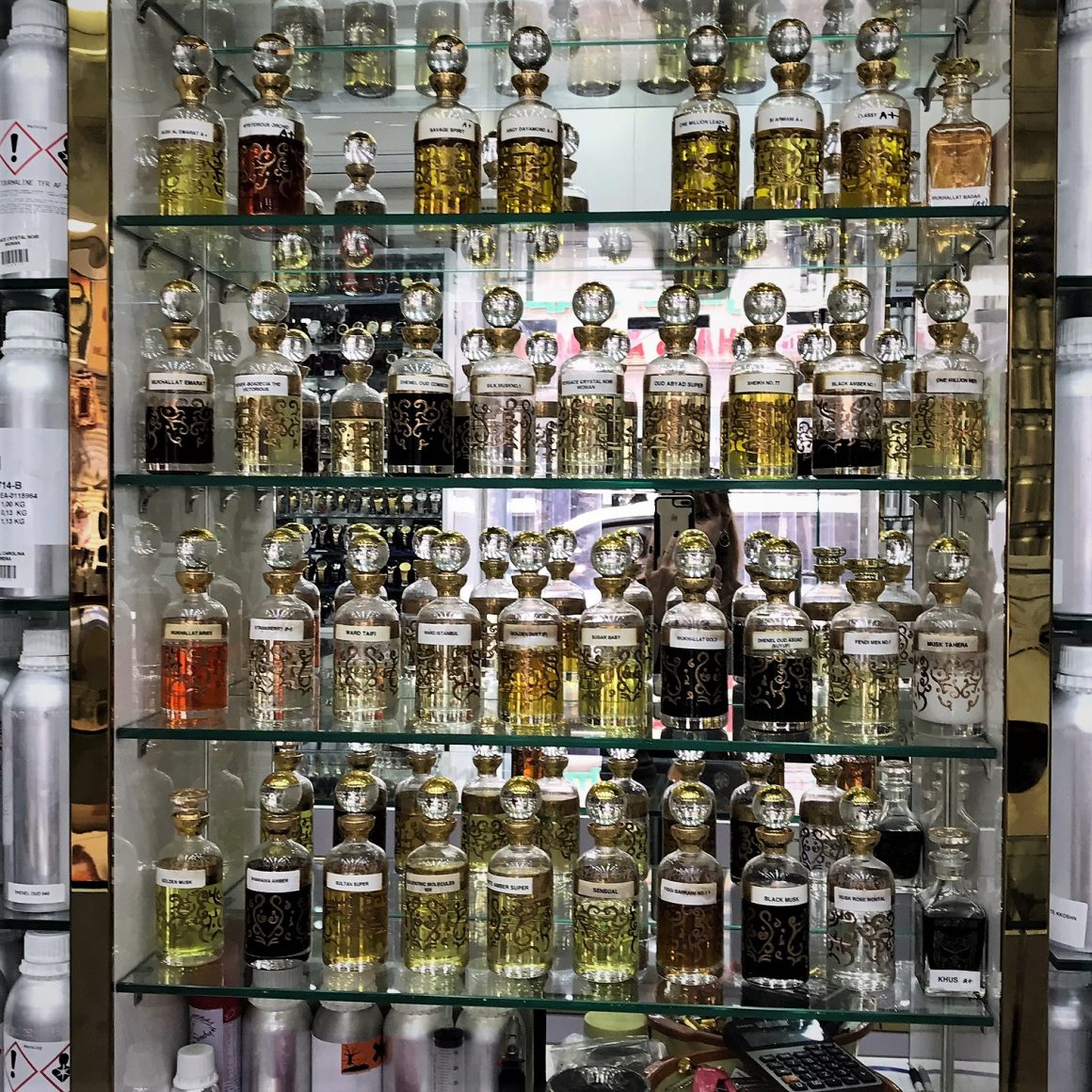 Dubai perfume souk message in a bottle oils oud skelly