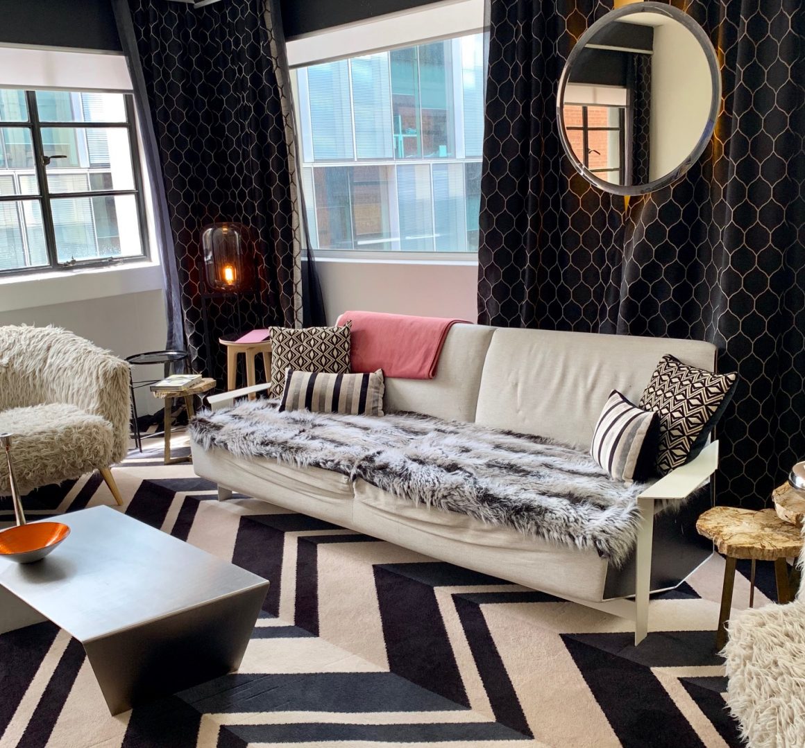 Adelphi hotel melbourme flinderslane arthouse loungeroom multi textured fabric prints skelly